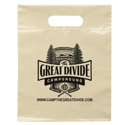 Die Cut Handle Bag - Flexo Ink Print (9 1/2" x 12")